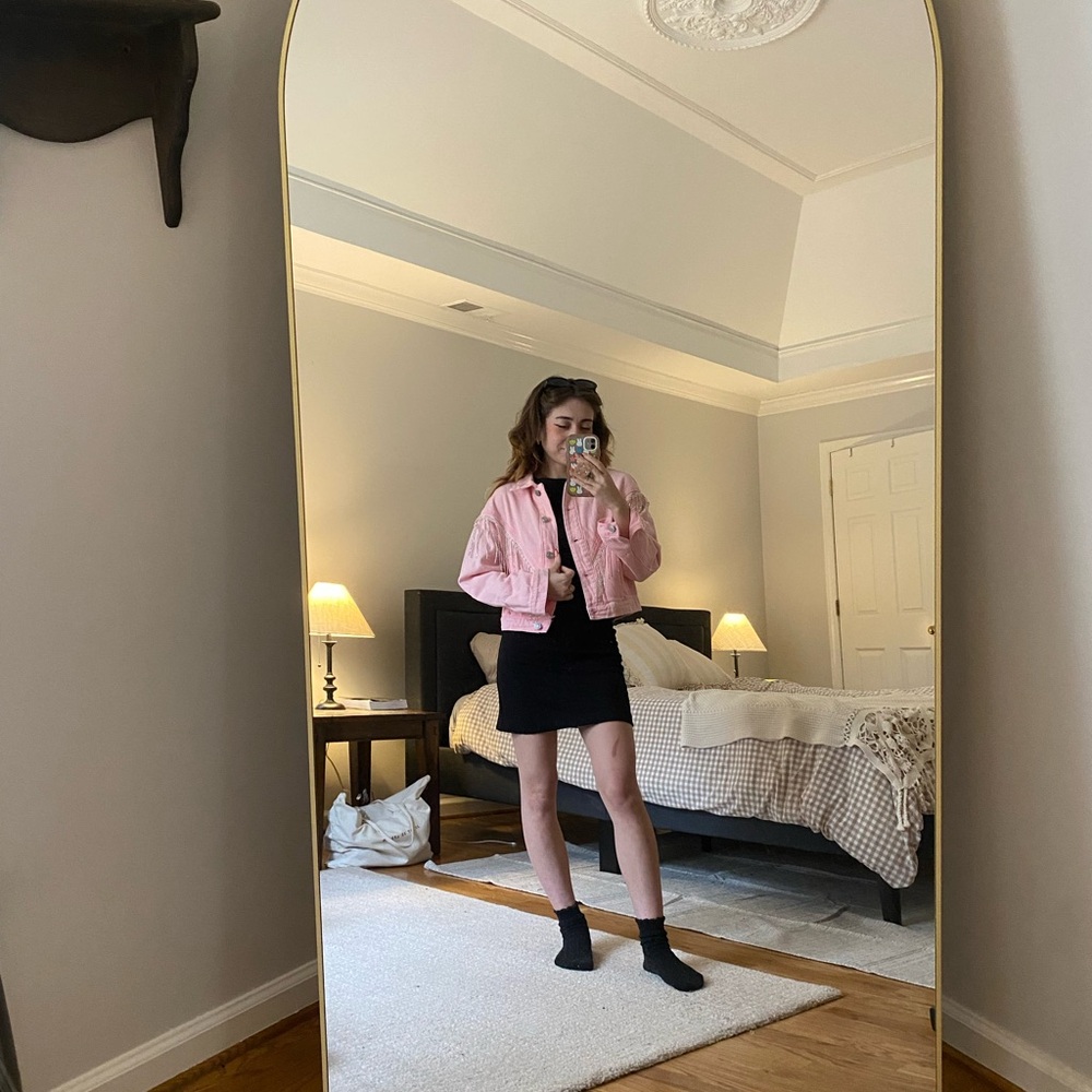 Pink Cropped Jacket